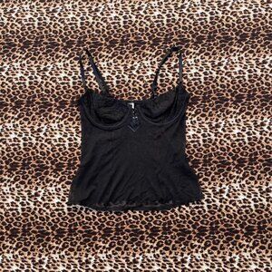 00s mesh bustier top